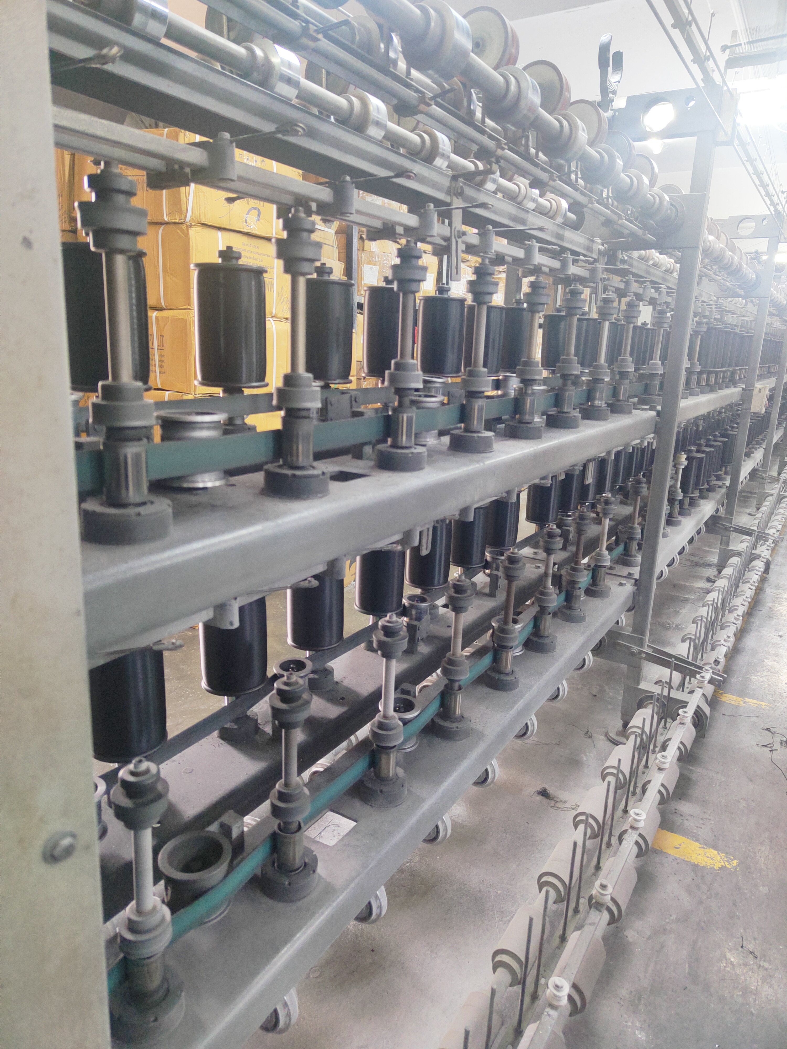 Swaraj Narrow Fabrics elastic and webbing tape manufacturing facility with yarn creels in Nashik, Maharashtra